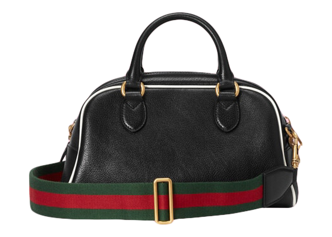 Gucci x adidas Mini Duffle Bag Black in Leather with Gold-tone - GB