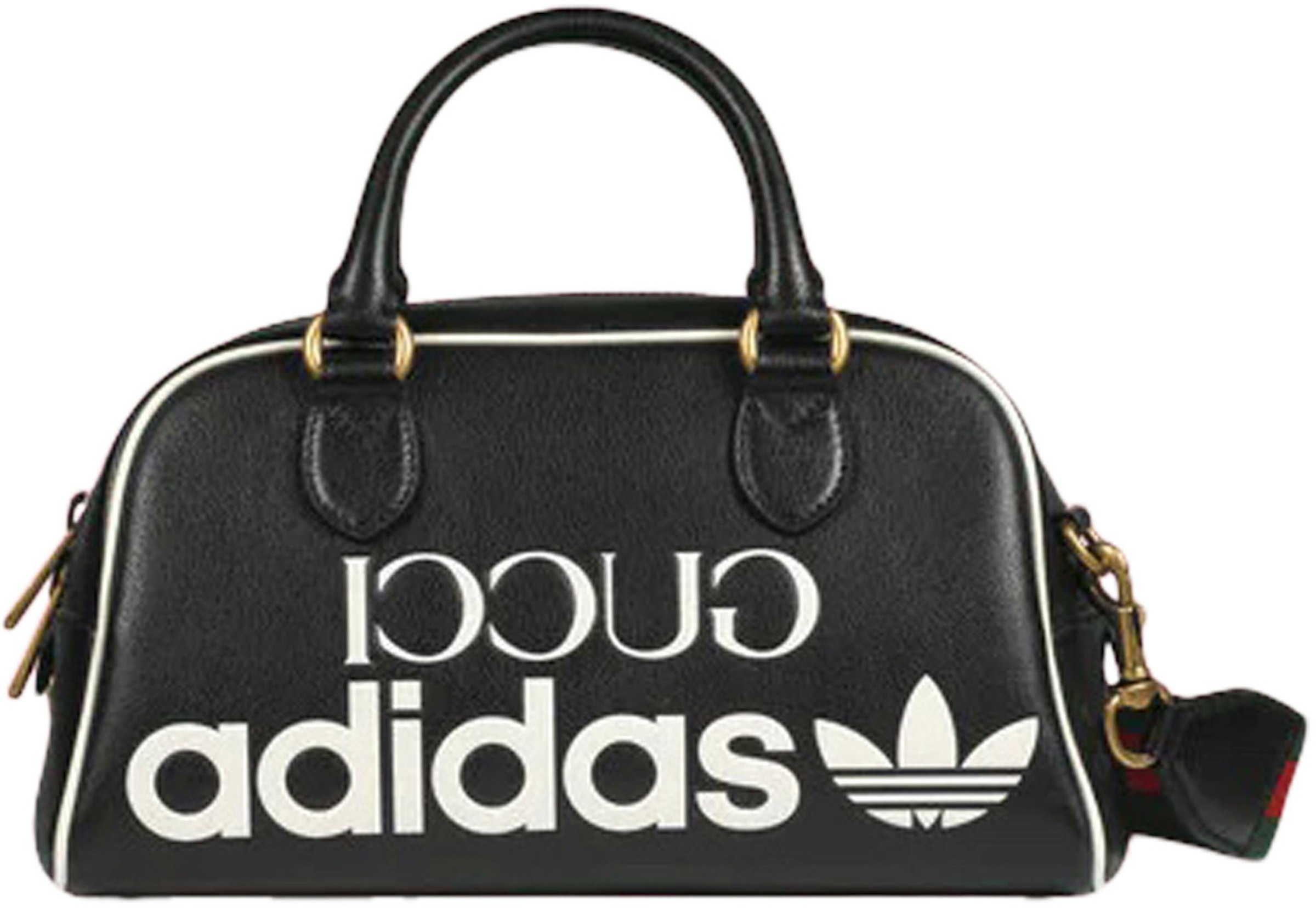 Gucci x adidas Mini Duffle Bag Black in Leather US