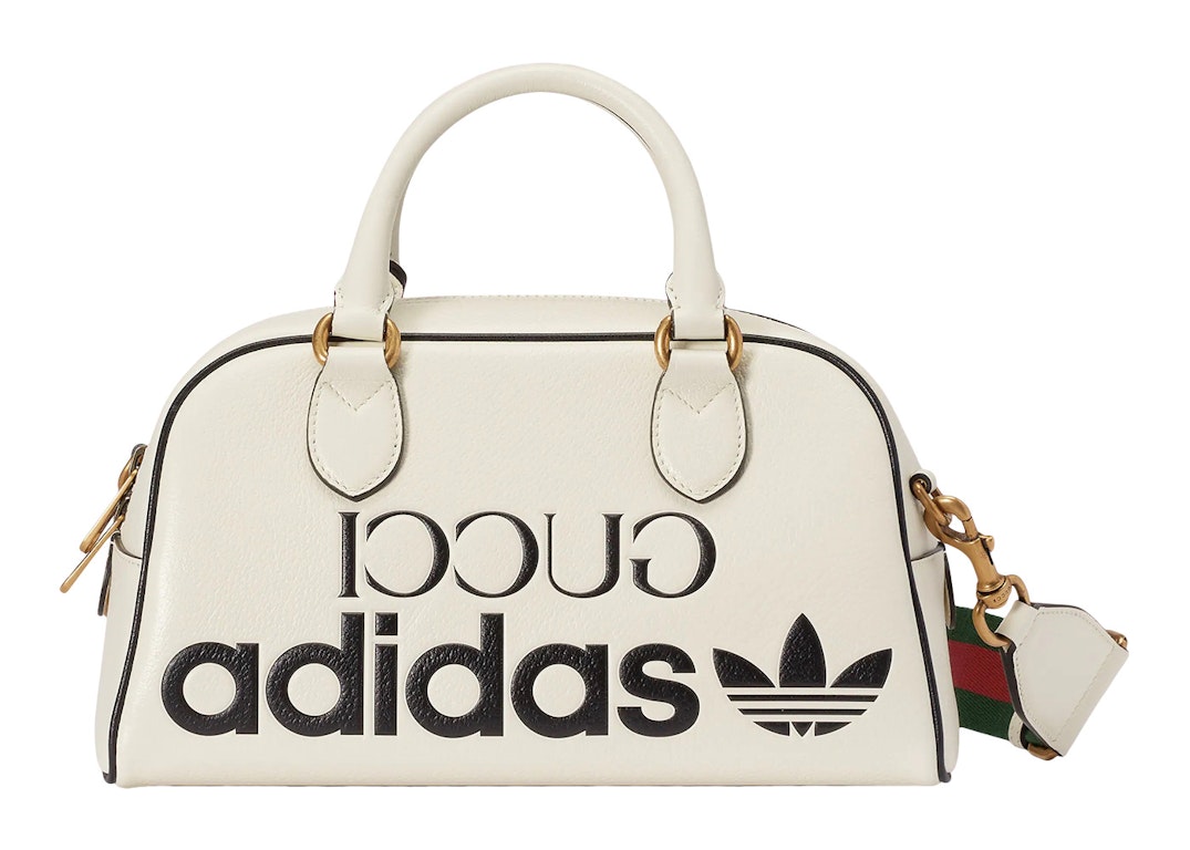 Pre-owned Gucci X Adidas Mini Duffle Bag Off-white
