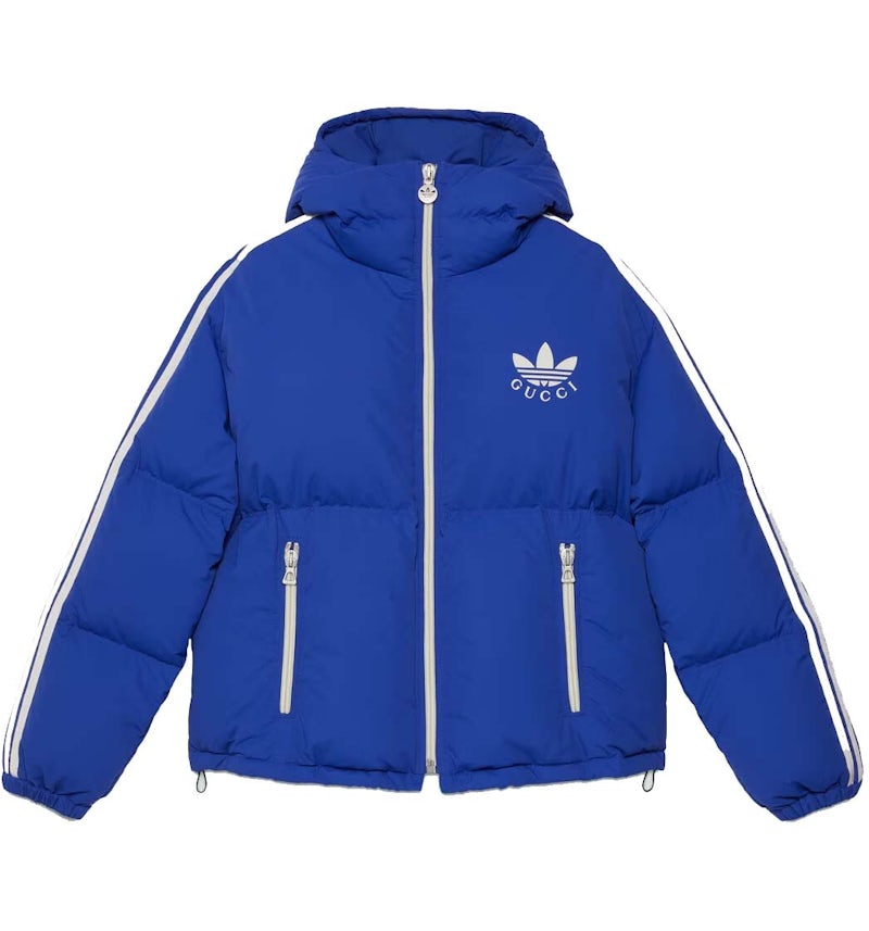 Gucci x adidas Nylon Down Jacket Blue Men's SS23 US