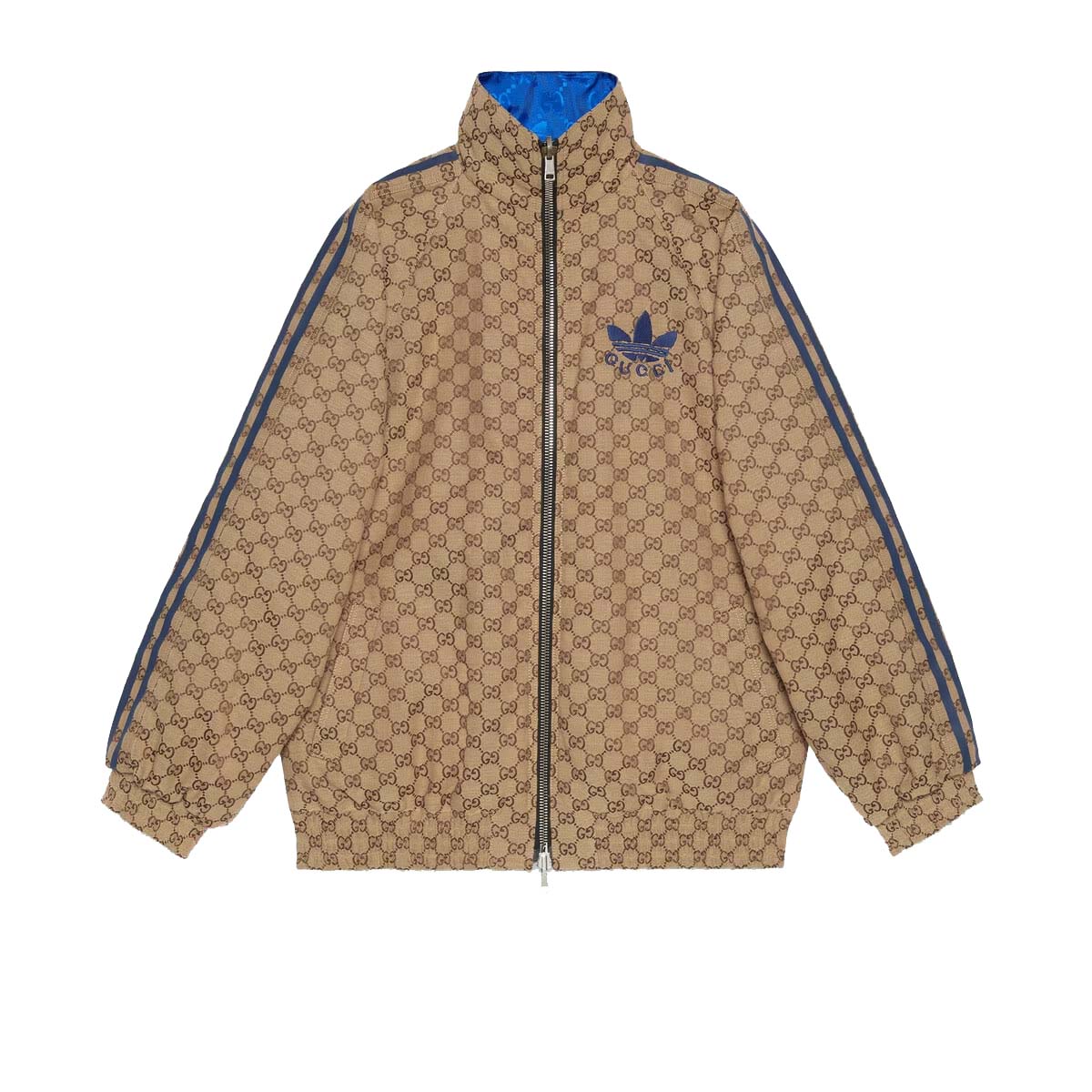 Gucci x adidas Reversible Jacket Beige/Ebony/Blue Men's - SS23 - US