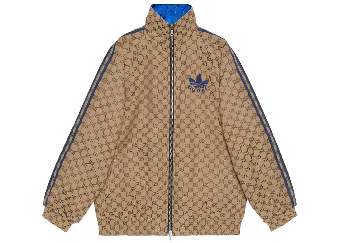 Gucci x adidas Reversible Jacket Beige/Ebony/Blue Men's - SS23 - US