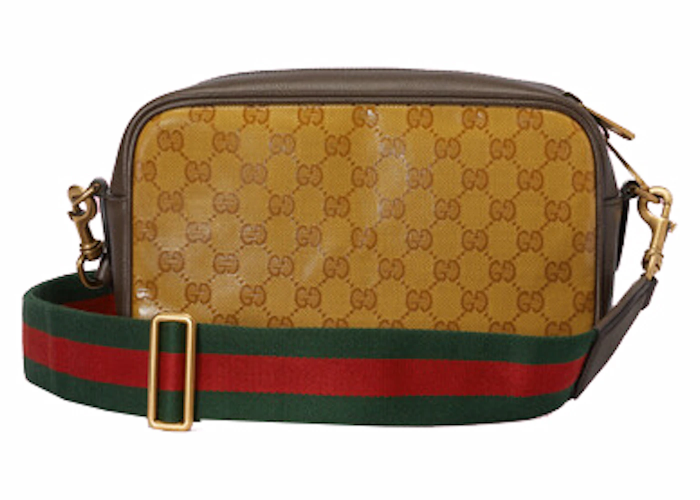 Gucci x adidas Small Shoulder Bag Beige/Brown in Leather with Gold-tone ...