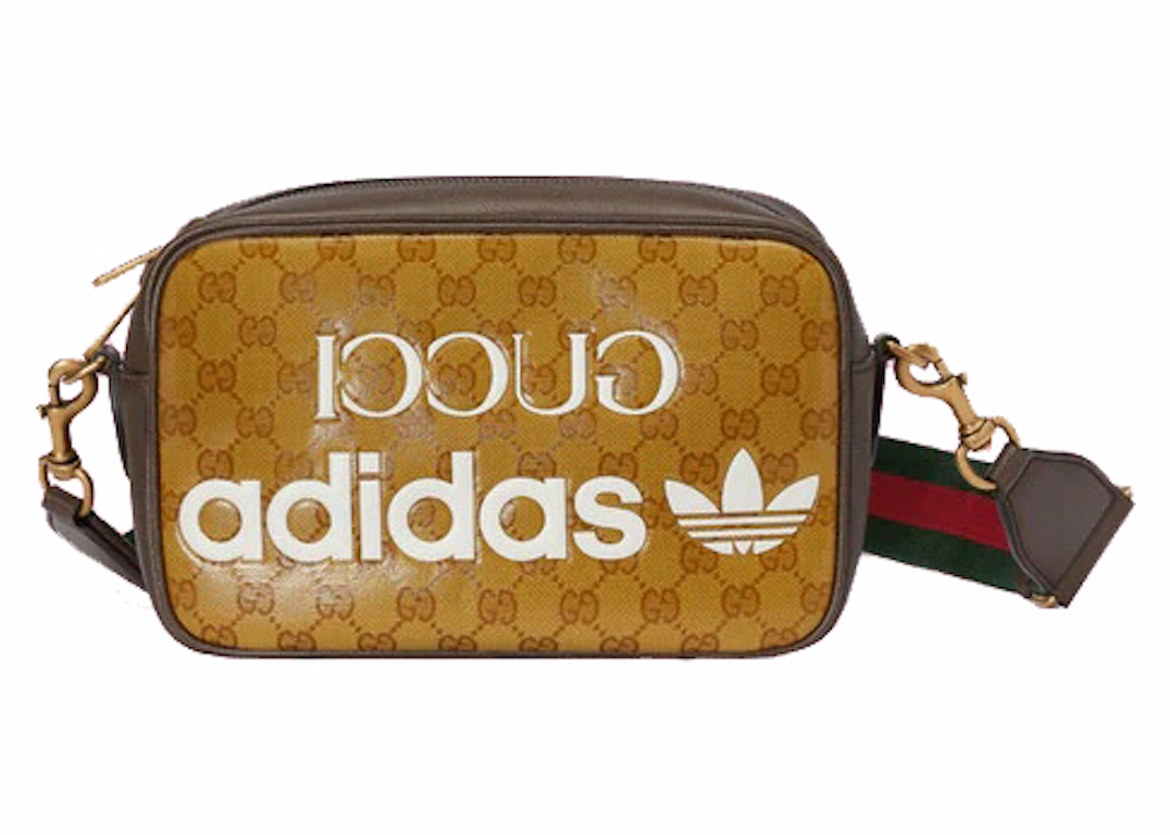 Pre-owned Gucci X Adidas Small Shoulder Bag Beige/brown