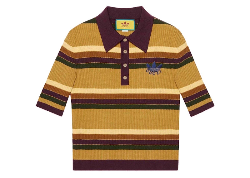 Gucci polo with stripe on sale