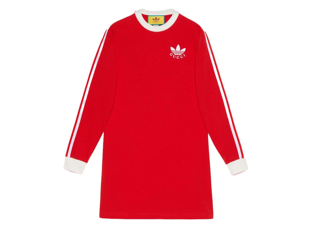 Pre-owned Gucci X Adidas T-shirt Dress Red