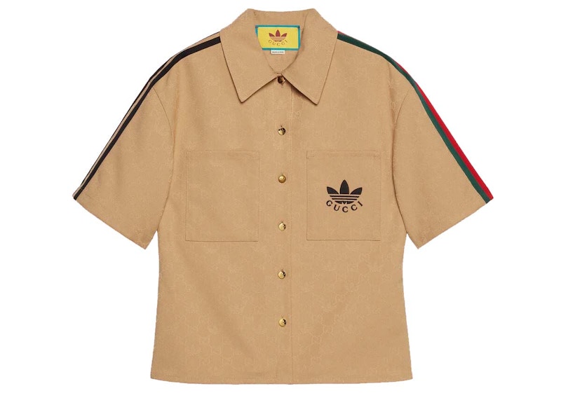 Gucci x adidas Trefoil Jacquard Shirt Beige - SS22 - US