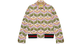 Gucci x adidas Trefoil Print Jacket Green/Ivory