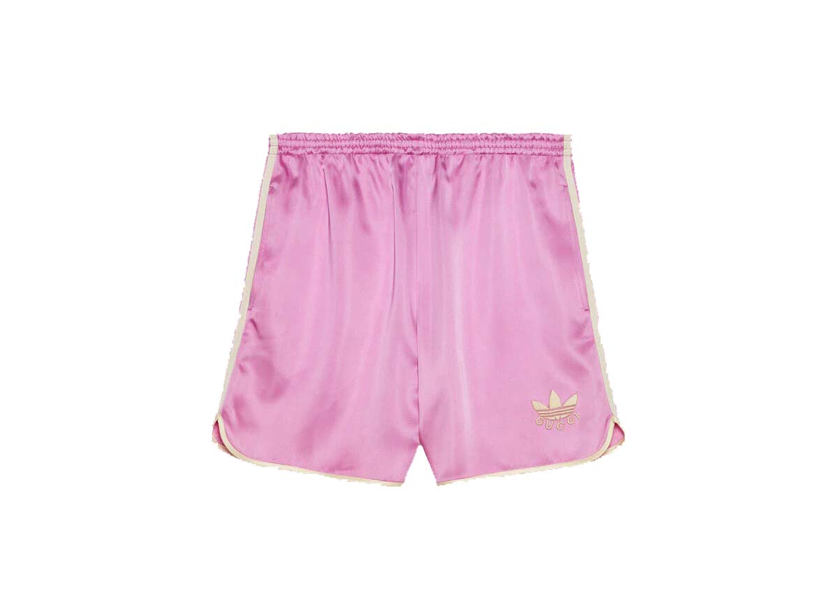 Gucci x adidas Trefoil Print Shorts Pink Men's - SS22 - US