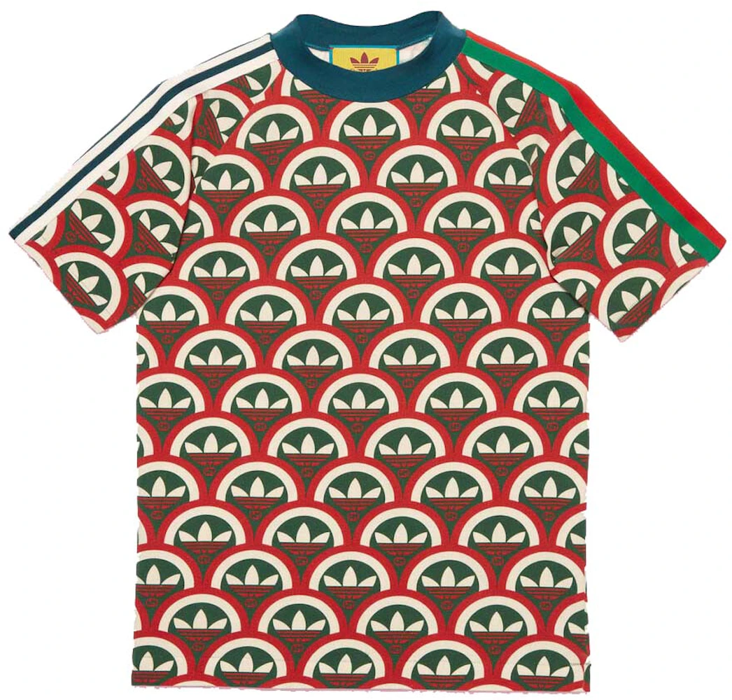 Gucci x adidas Print T-Shirt Red/Green - SS22 - US