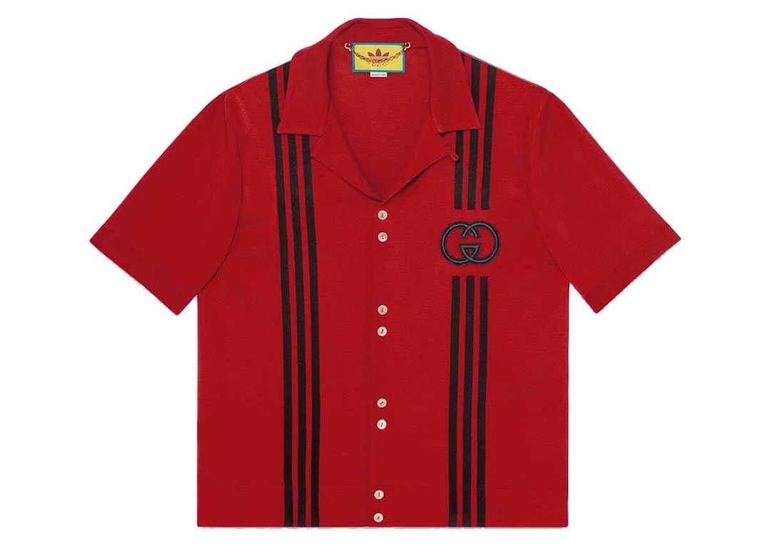 Pre-owned Gucci X Adidas Viscose Shirt Red