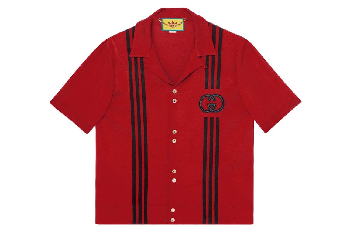 Pre-owned Gucci X Adidas Viscose Shirt Red