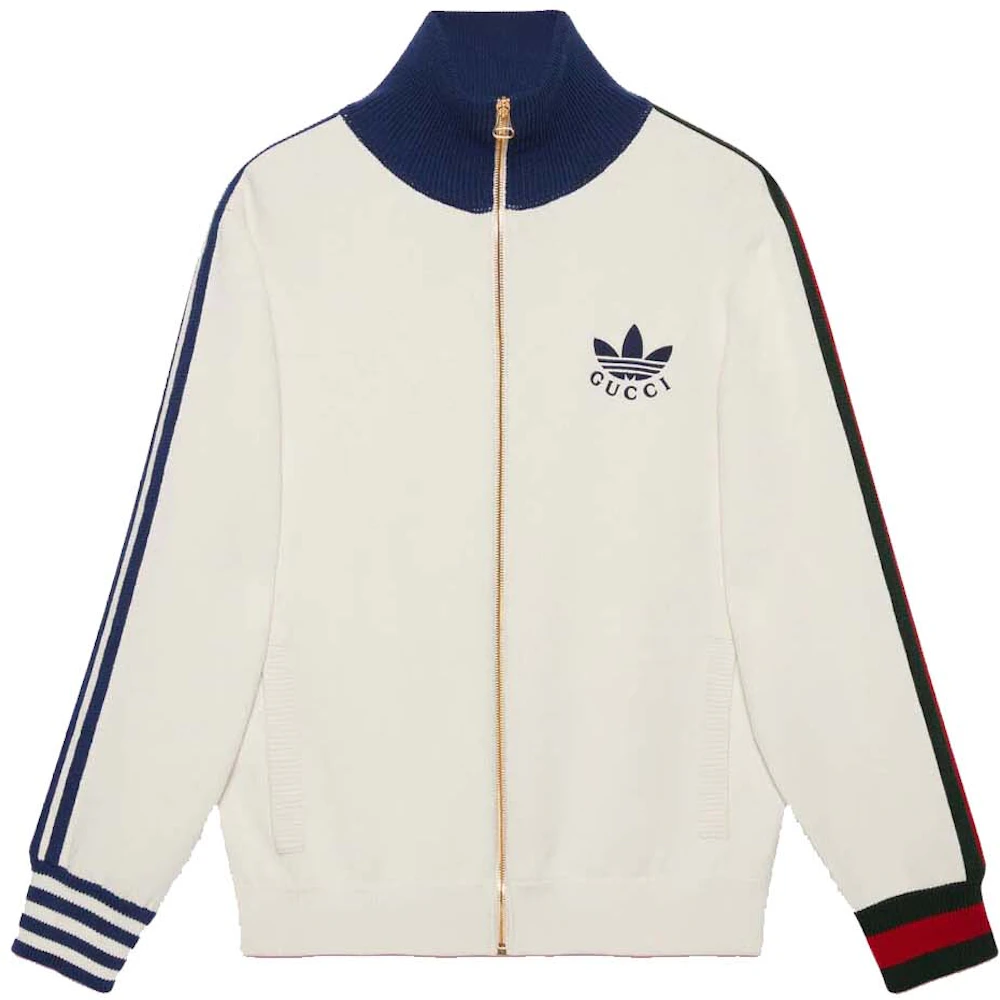 Controle meesteres Station Gucci x adidas Viscose Zip-Up Jacket White - SS22 Men's - US