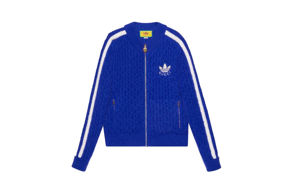 Pre-owned Gucci X Adidas Wool Jacket Blue