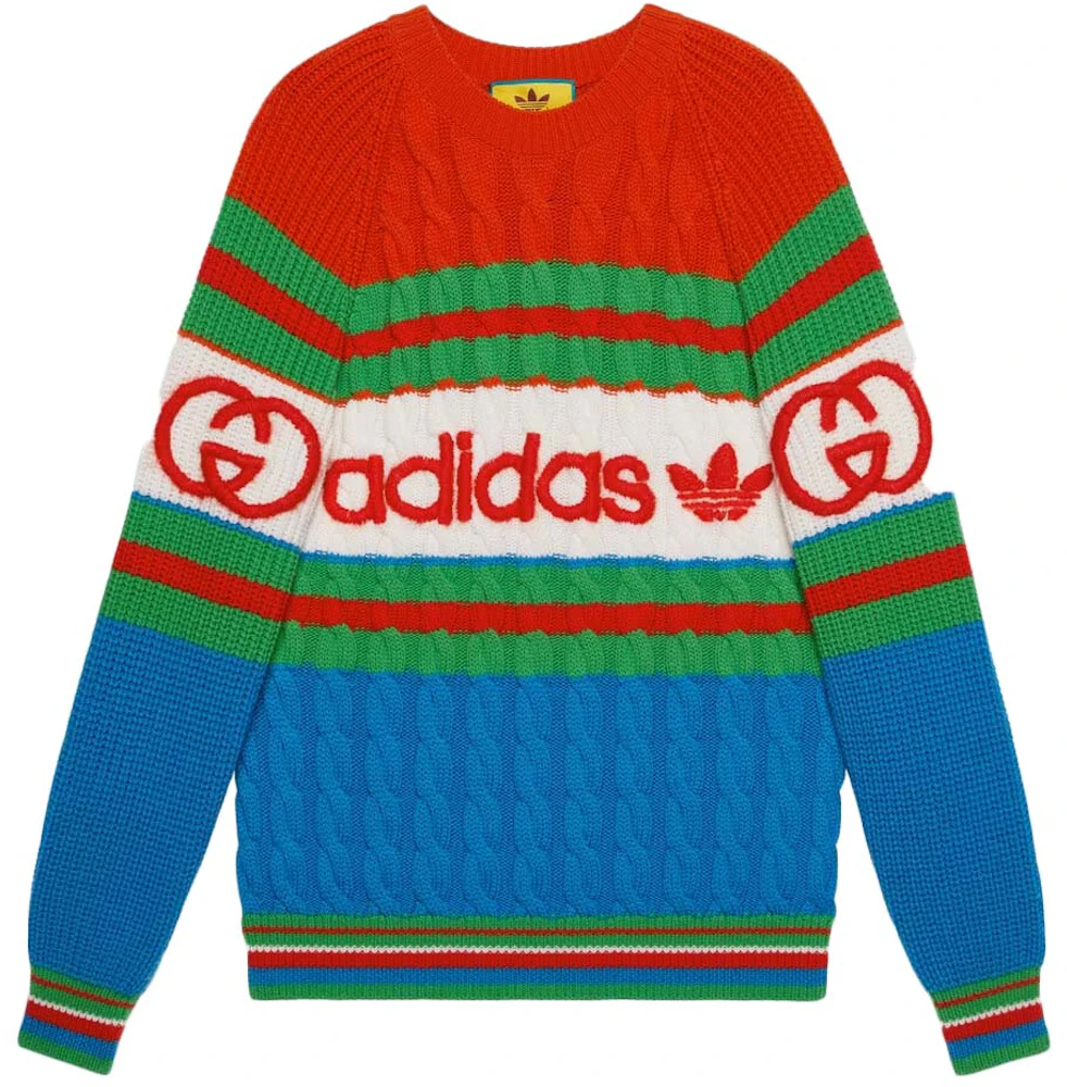 Gucci x adidas Wool Sweater Blue/Orange - SS23 - US