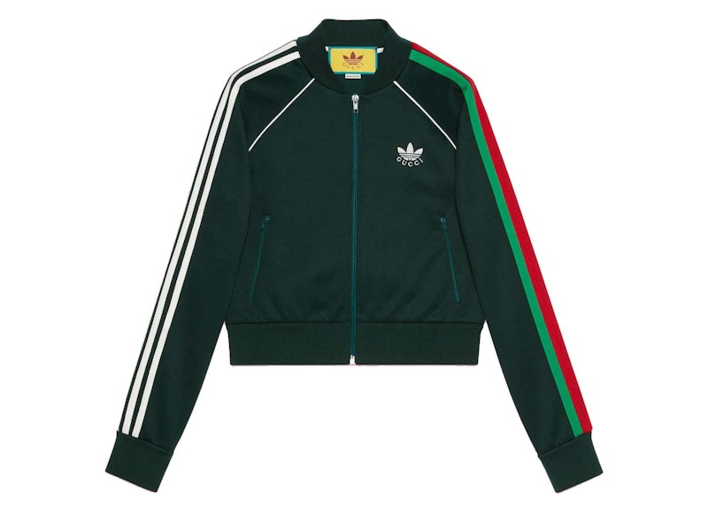 Gucci x adidas Cotton Jersey Zip Jacket Blue - FW22 - US