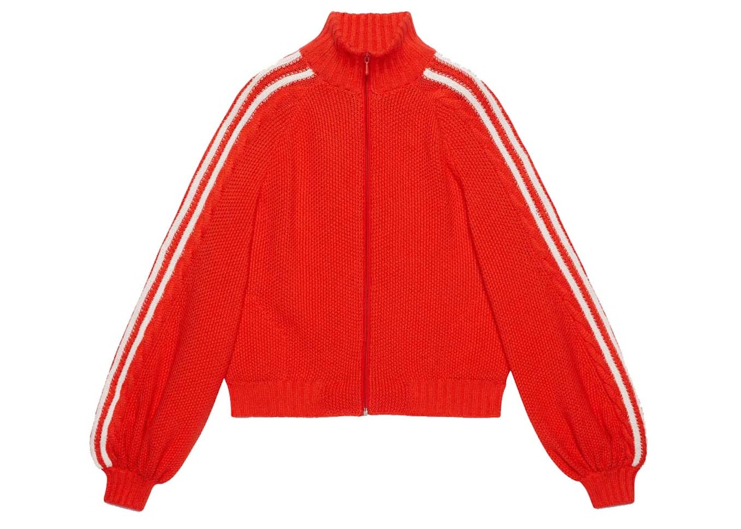 Pre-owned Gucci X Adidas Zip Jacket Red