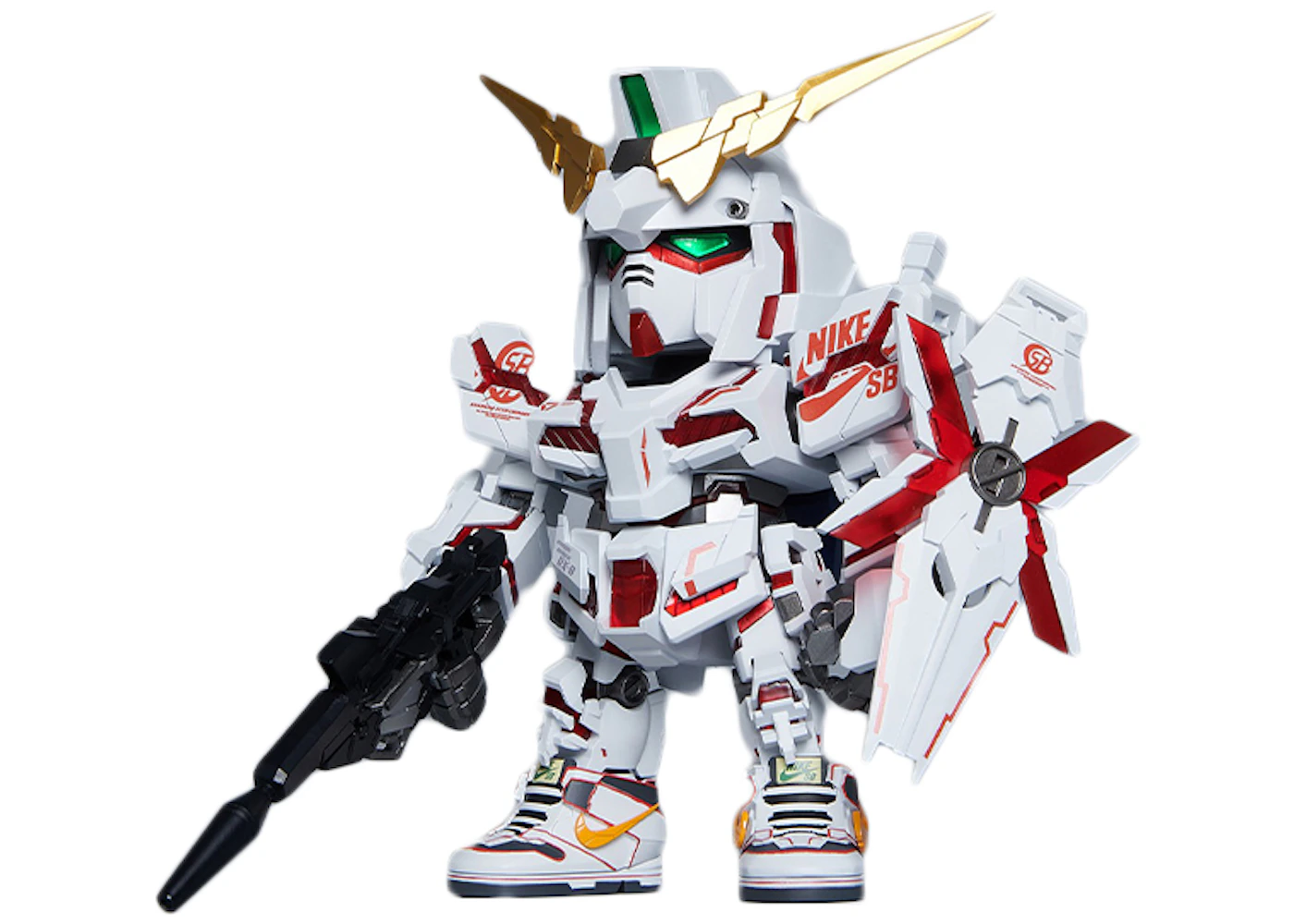 Bandai Gundam x Nike SB Unicorn QMSV RX-0 (Destroy Mode) Action