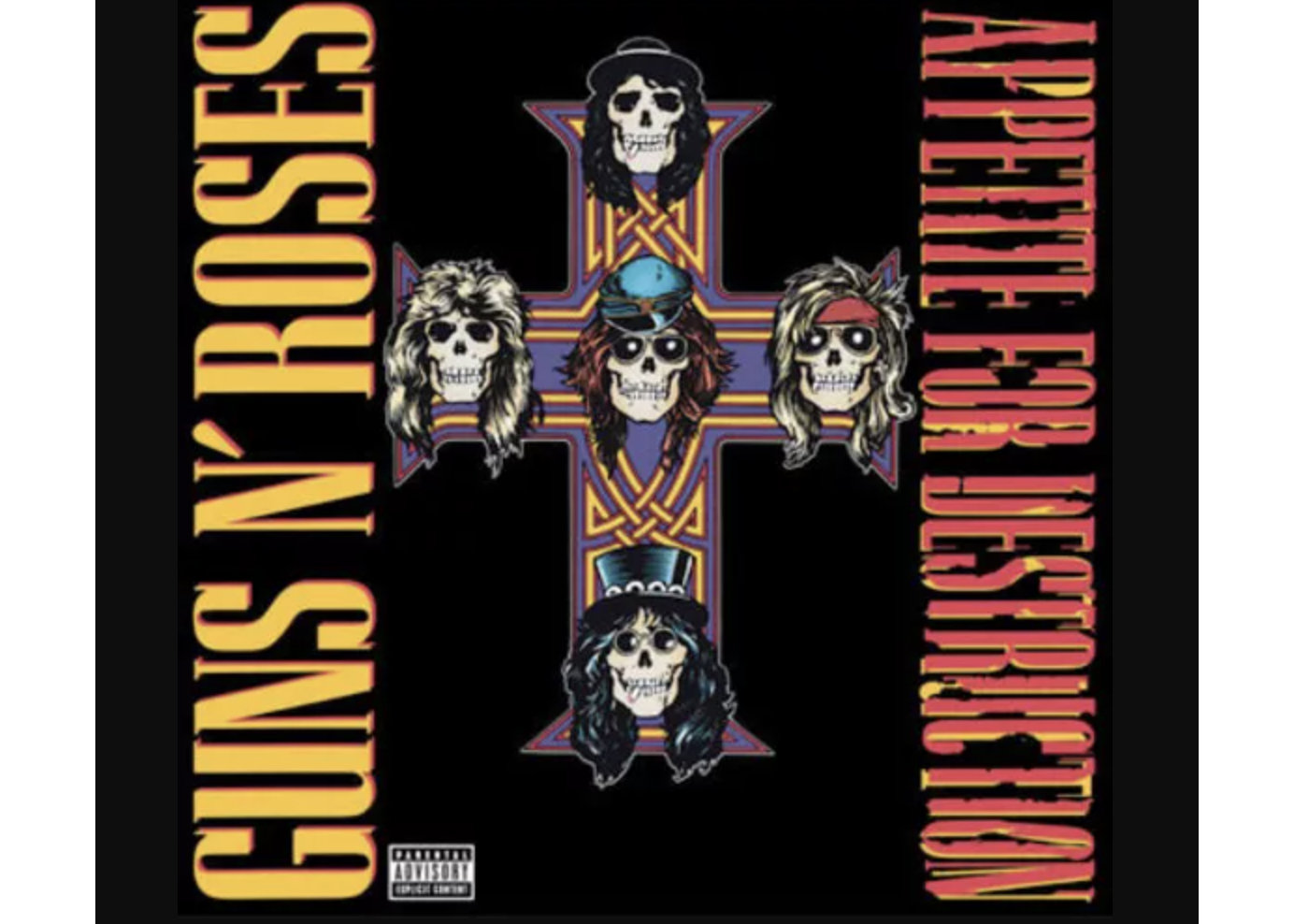 Guns N' Roses Appetite For Destruction LP Vinyl Black
