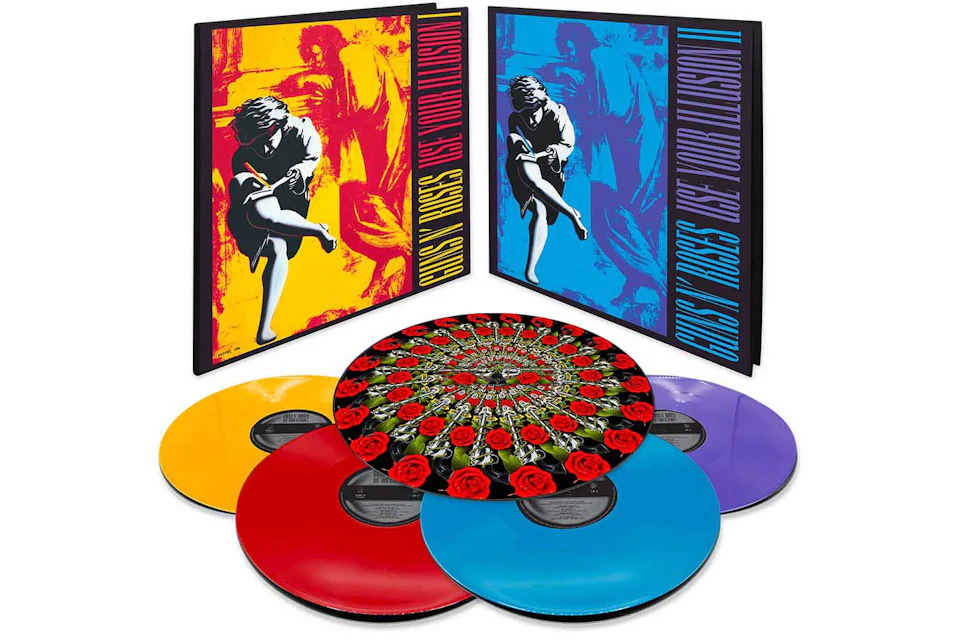 Guns N' Roses Use Your Illusion Limited Ediiton 4XLP Vinyl Red/Yellow ...