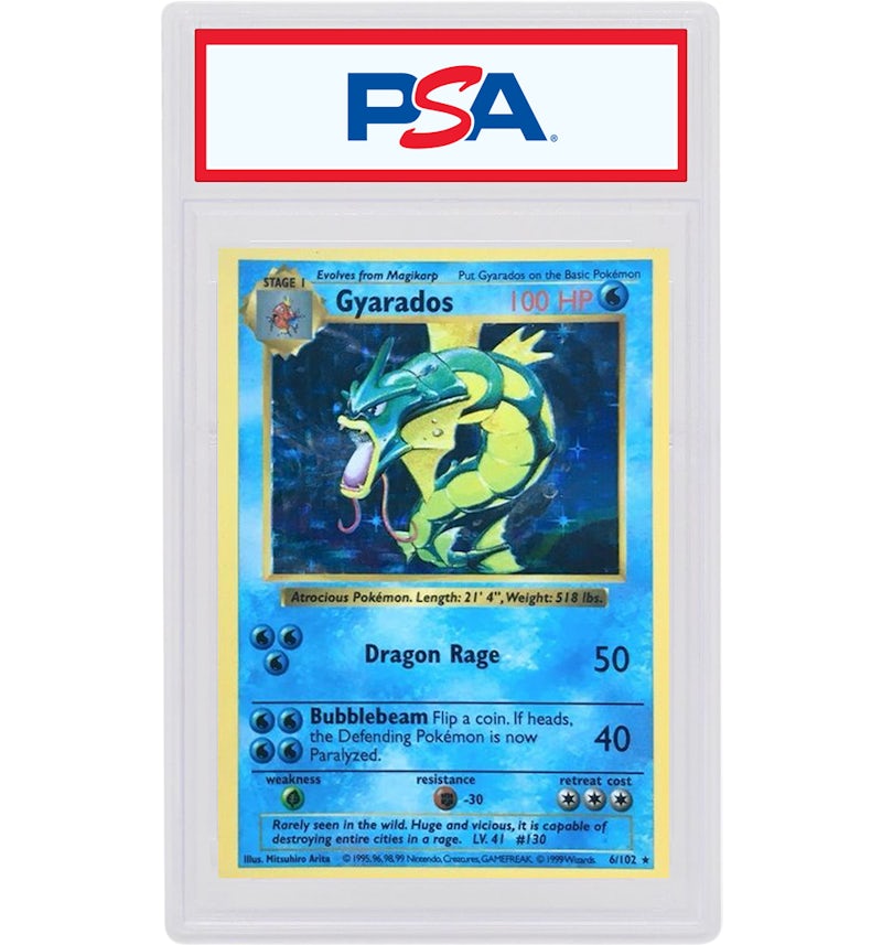 Gyarados-Holo 1999 Pokemon TCG Base Set Shadowless #6/102 (PSA or BGS Graded) - 1999 - US Gyarados-Holo 1999 Pokemon TCG Base Set Shadowless #6/102 (PSA or BGS Graded) - 1999 - US
