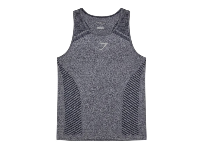 Gymshark Devant Seamless Slim Fit Tank Heavy Blue