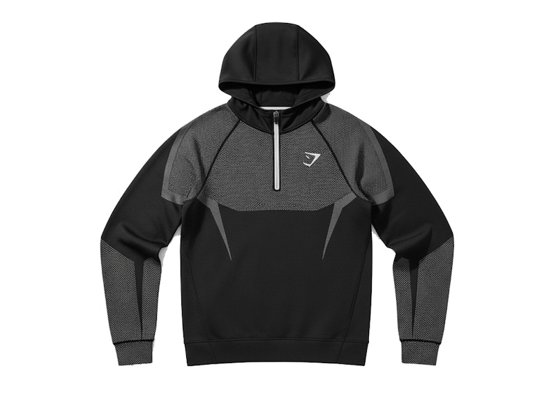 GYM SHARK ONYX 5.0 ジムシャーク オニキス Gymshark Onyx 5.0 Seamless T-shirt Black/Light Grey メンズ - SS25 - JP