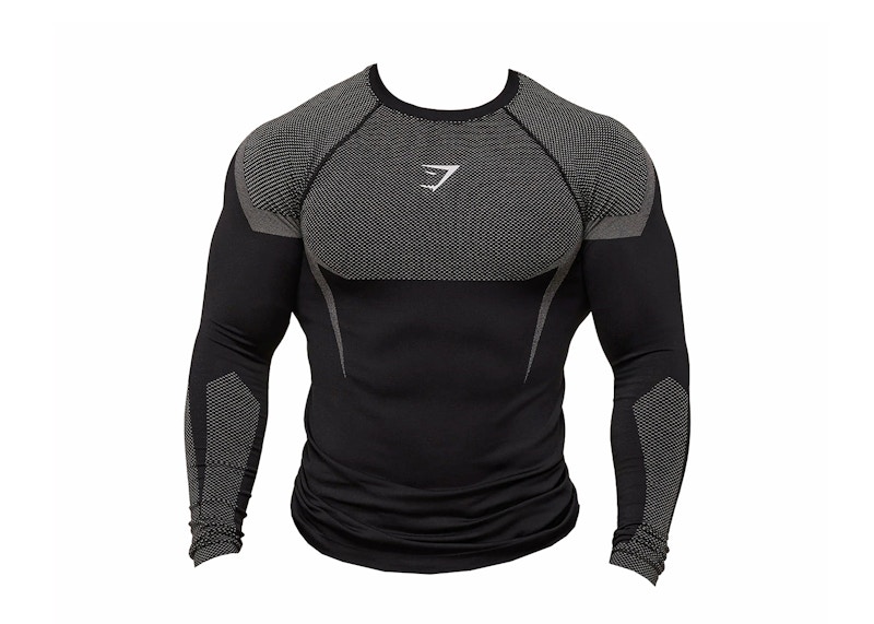 Gymshark Onyx 5.0 Seamless Long Sleeve T-shirt Black/Light