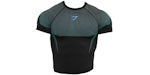 T-shirt Gymshark Onyx 5.0 Seamless Muscle Fit, noir/bleu marque