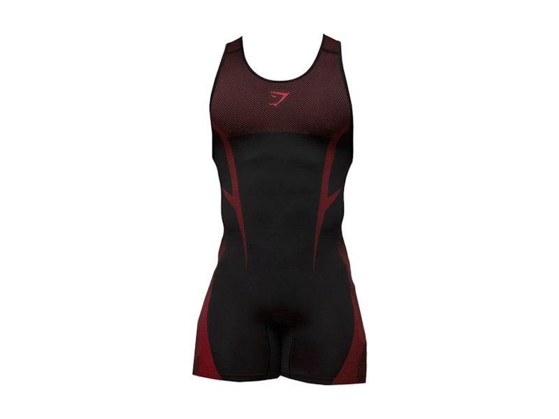 Pre-owned Gymshark Onyx 5.0 Seamless Singlet Black/ Black/carmine Red Backpack