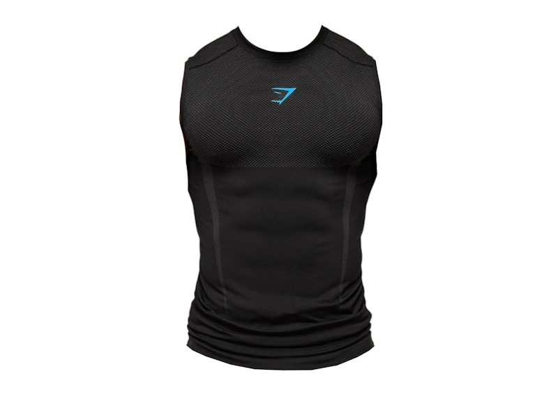 Pre-owned Gymshark Men's Onyx 5.0 Seamless Tank In Black/onyx Grey