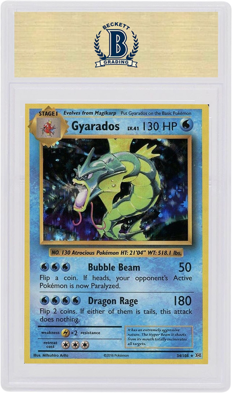 Gyrados 2016 Pokemon TCG Evolutions Holo #34 - 2016 - US