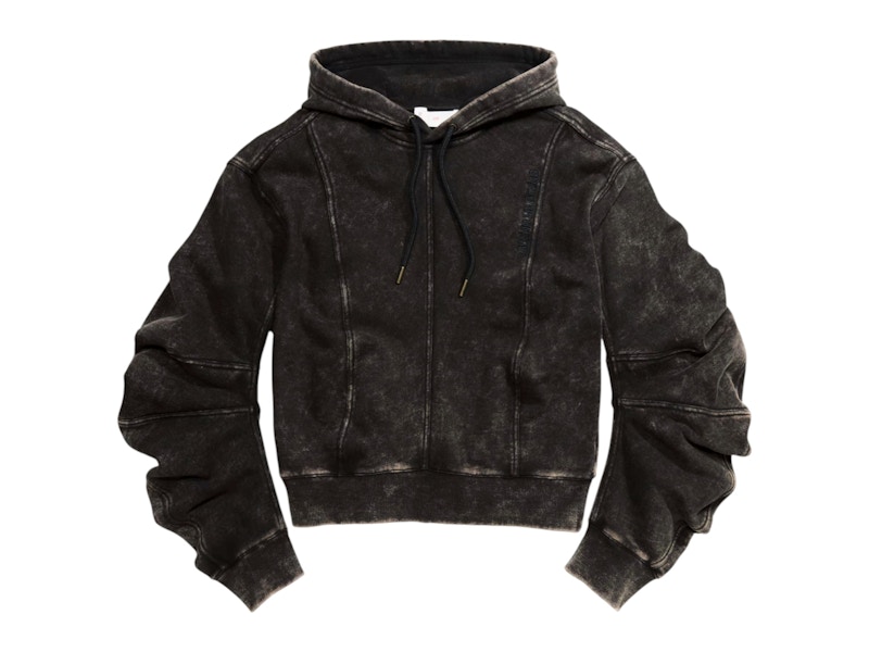 H&M Pre-owned Women's X Glenn Martens Motif Hoodie In Dark Brown