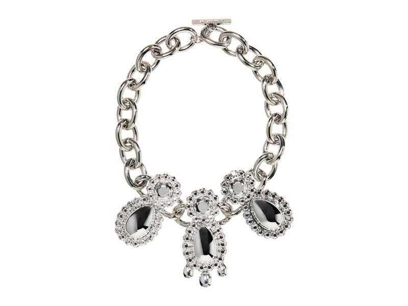 H&M Pre-owned Women's X Glenn Martens Pendant Necklace In Silver