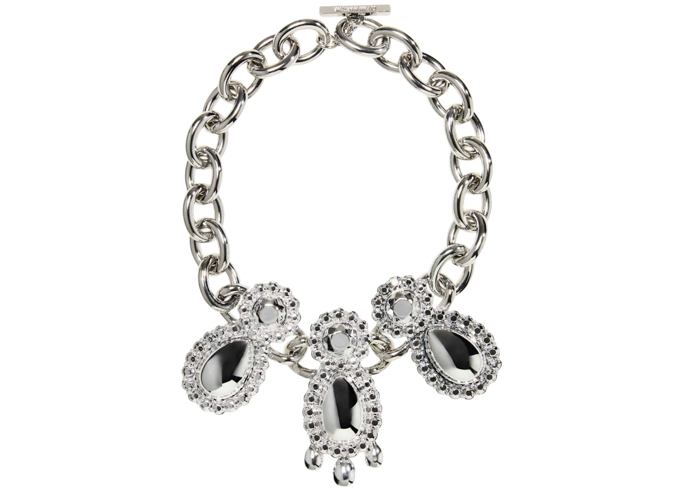 H&M x Glenn Martens Pendant Necklace Silver FW25 IT