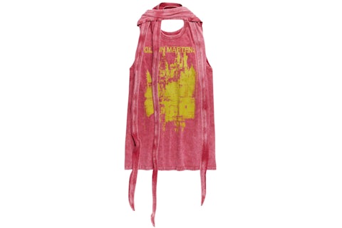 H&M x Glenn Martens Tie-Detail Mini Dress Red - FW25 - US H&M x Glenn Martens Tie-Detail Mini Dress Red - FW25 - US