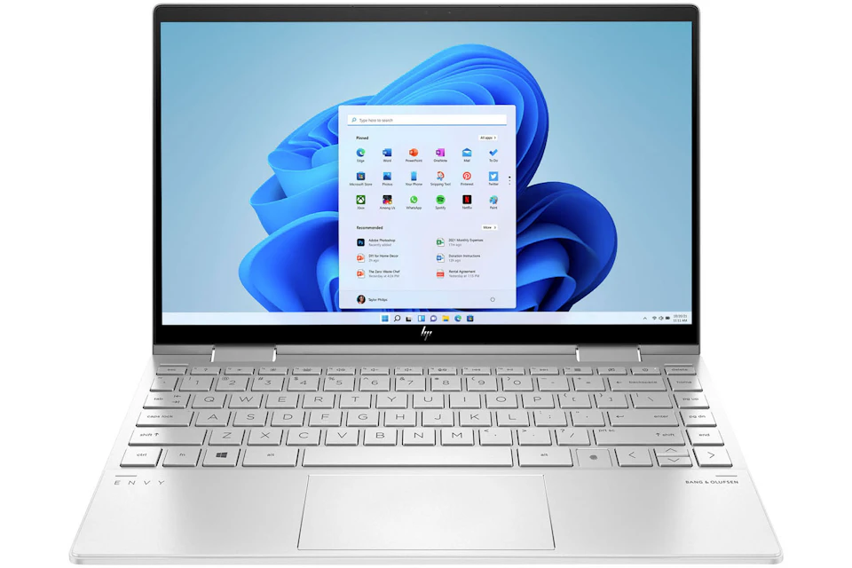HP ENVY x360 13.3 Inch Intel 11th Core i7 Evo 8GB RAM 512GB SSD Intel Iris Xe Windows 11 13m-bd1033dx Natural Silver