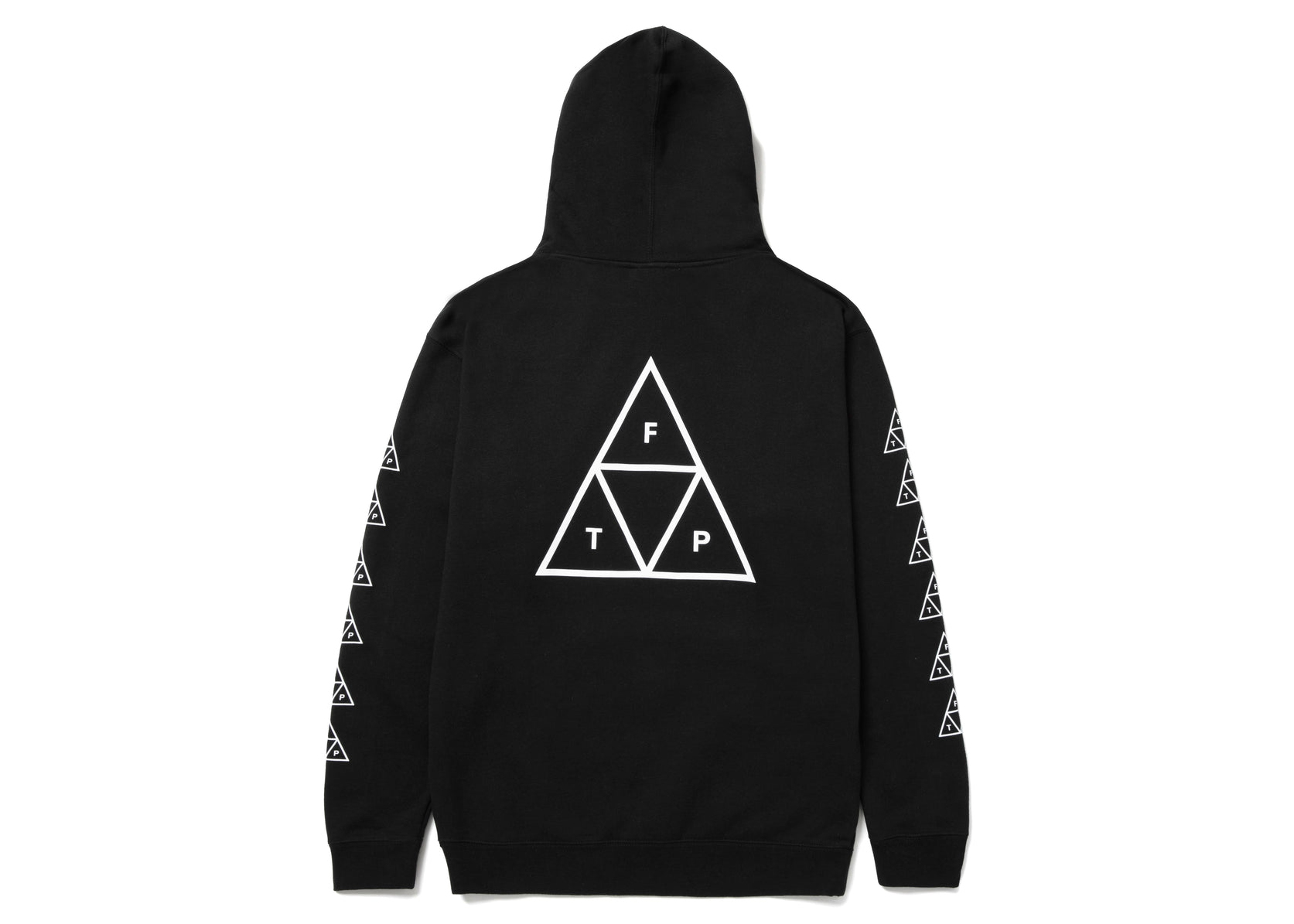 HUF x FTP Triple Triangle Pullover Hoodie Black Hombre - SS22 - MX