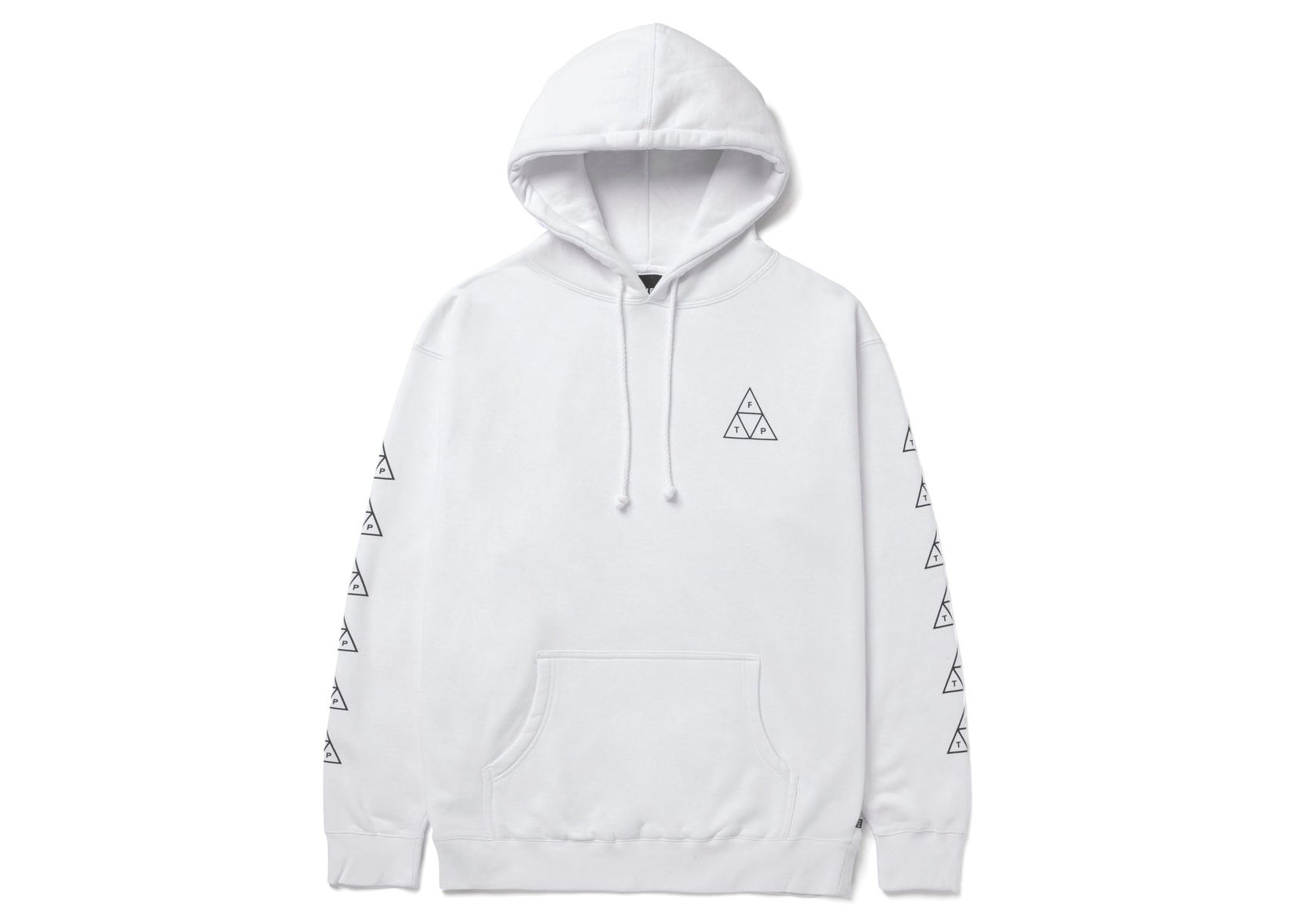 HUF x FTP Triple Triangle Pullover Hoodie White 男士- SS22 - TW