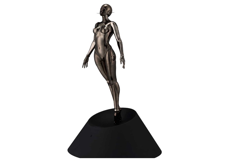 Hajime Sorayama Sexy Robot Floating Figure Black Metallic - SS21 - GB