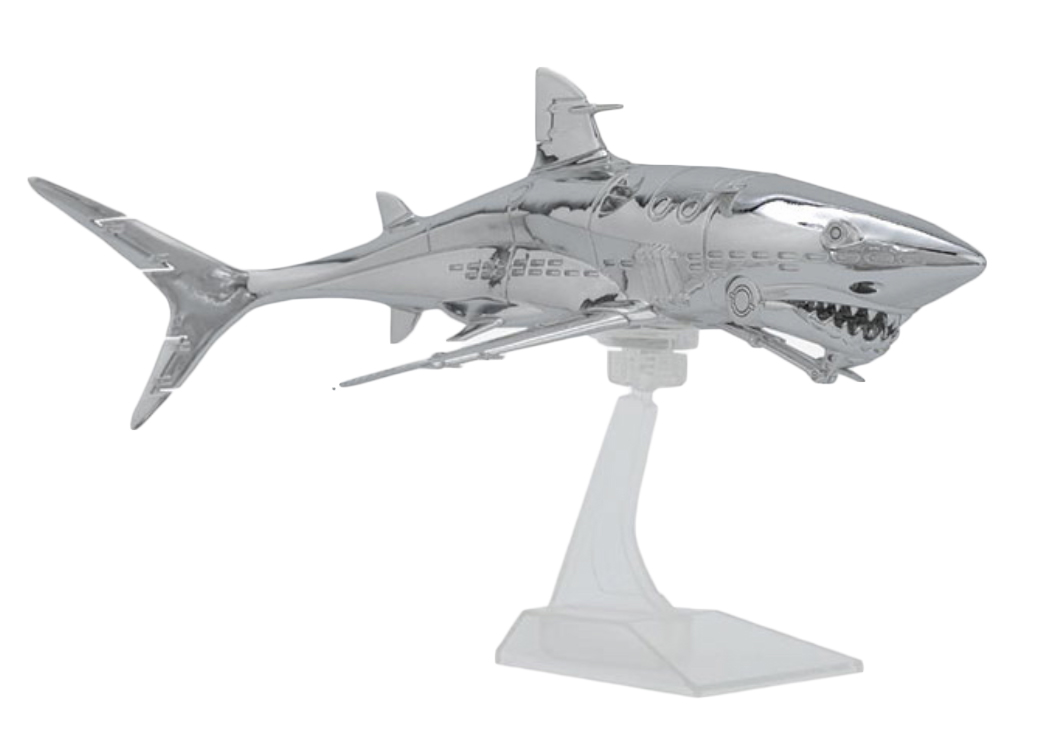 Hajime Sorayama Shark 1/10 Scale Vinyl Figure Silver - US