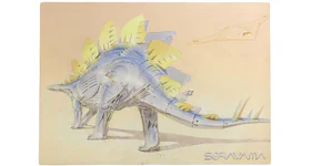 Hajime Sorayama x 2G Dinosaur 2 Poster Metilic Silver