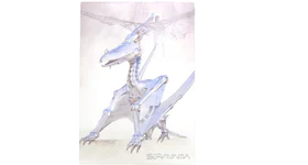 Hajime Sorayama x 2G Dinosaur 5 Poster Metilic Silver