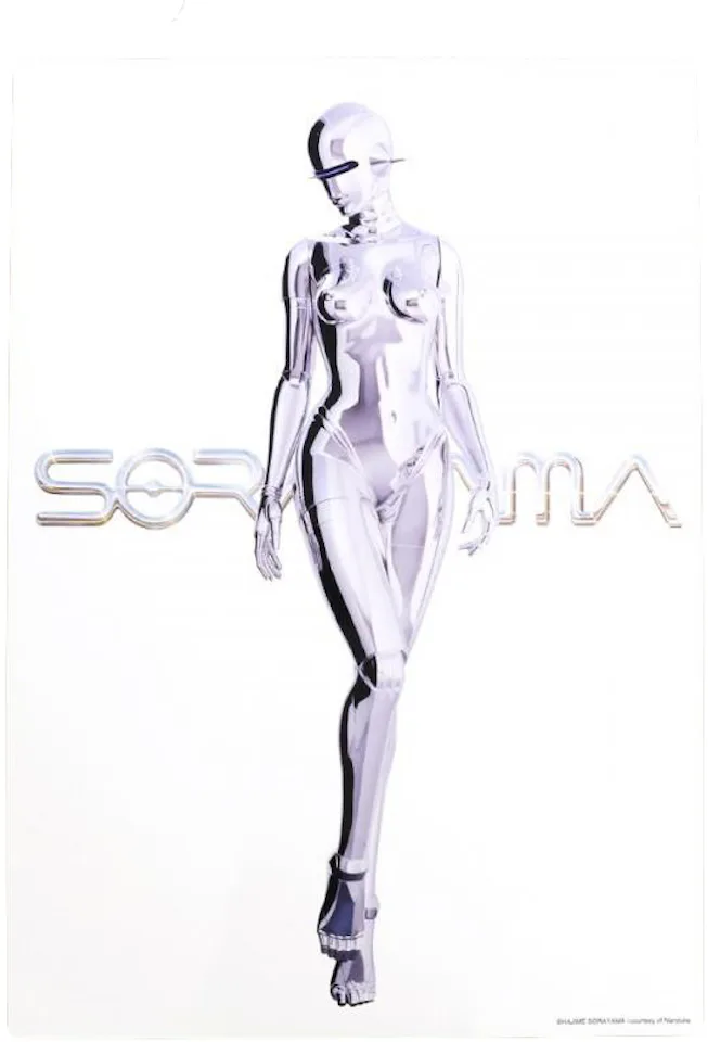 Hajime Sorayama X 2g Sexy Robot Poster Metilic Silver Ss21 Us 5363