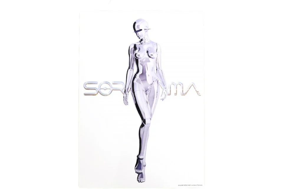 Hajime Sorayama x 2G Sexy Robot Poster Metilic Silver