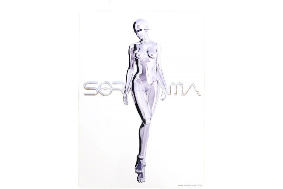 Hajime Sorayama x 2G Sexy Robot Poster Metilic Silver