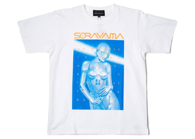 Hajime Sorayama x Medicom Toy Sexy Robot 01 Tee White/Blue Men's