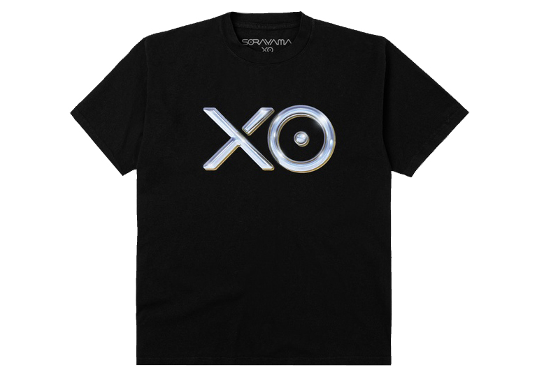 Sorayama the weekend XO logo tee blkラージ-