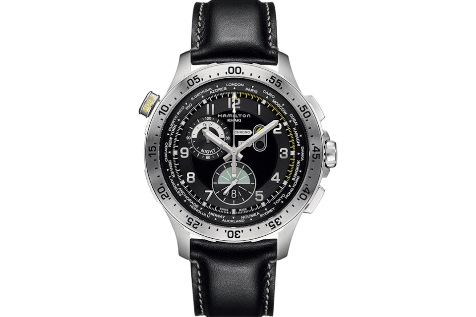 Hamilton khaki top aviation worldtimer