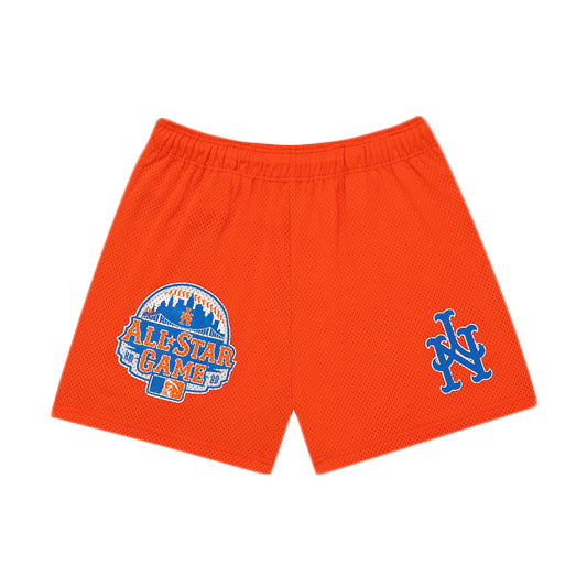 Happy Memories Don't Die Mets Basketball Shorts Orange Men's - US